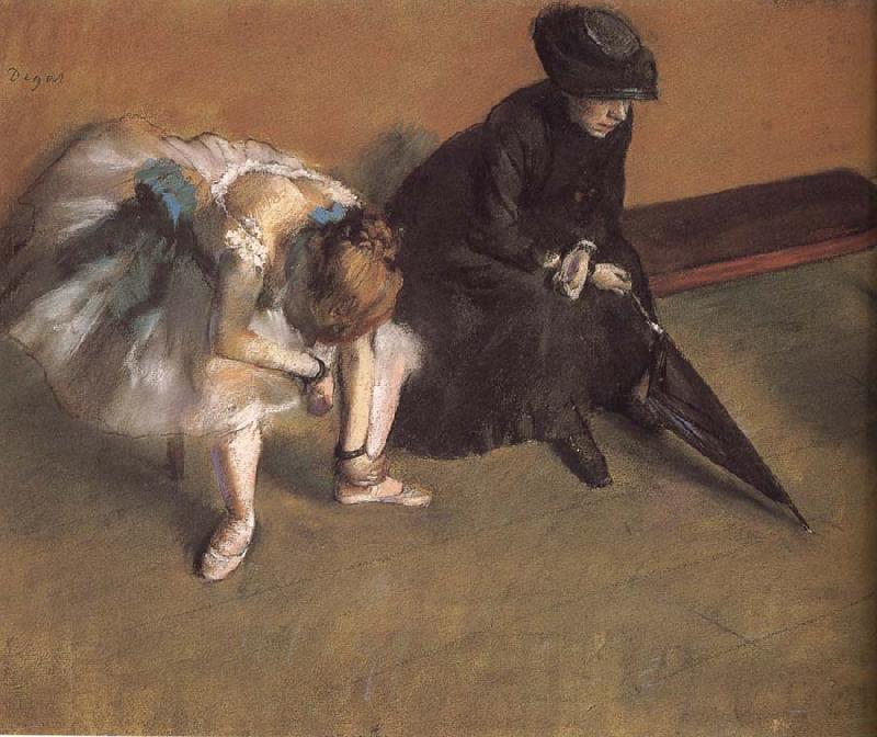 Edgar Degas Waiting oil painting picture